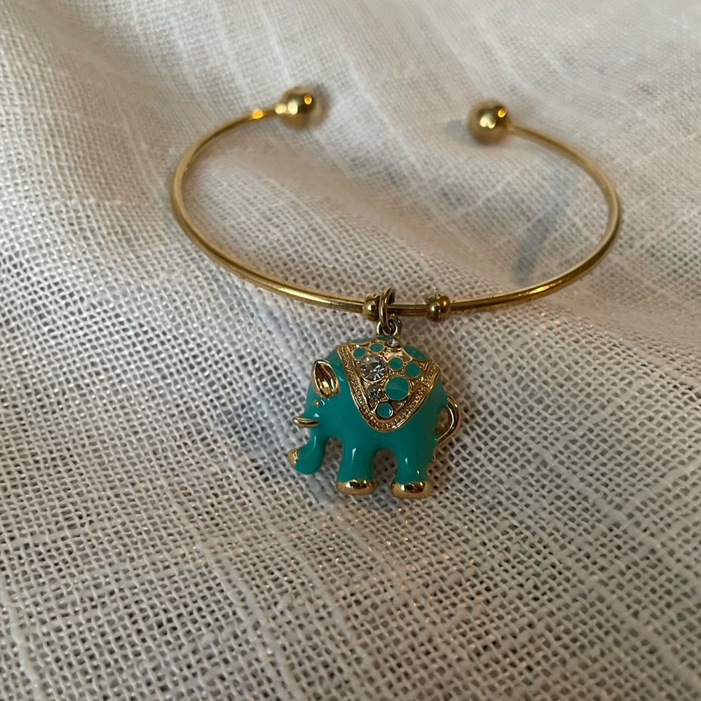 Turquoise Elephant Bracelet